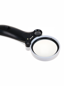 Лупа ручная увеличительная с подсветкой, с УФ светодиодом Орбита OT-INL31